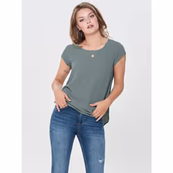 ONLY 15142784, Top (garment), Adult, Female, Green, Balsam Green, Short sleeve