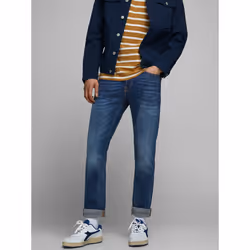 Jack & Jones 12146384, Blue, Jeans, Cotton, Elastane, Polyester, Do not bleach, Do not tumble dry, Mild wash (40°C)