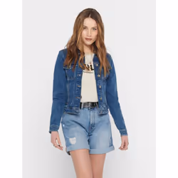ONLY 15170682, Female, Adult, Regular fit, Cotton, Elastane, Blue