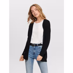 ONLY 15174274, Cardigan, Adult, Female, Black, XS, 50% Viscose, 27% Nylon, 23% Polyester