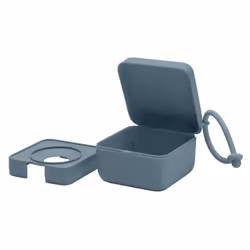 Pacifier Box with Strap. Soother Holder and Steriliser case. 100% BPA Free Food-Grade Material. Made in Denmark. Petrol - Additional view 4