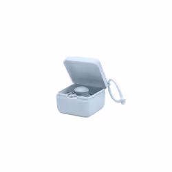 Pacifier box with elastic. Sterilizer box for pacifier. 100% BPA-free material. Baby Blue