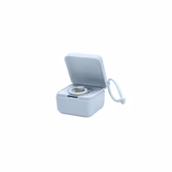 Pacifier box with elastic. Sterilizer box for pacifier. 100% BPA-free material. Baby Blue