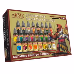 The Army Painter SPEEDPAINT MOST WANTED SET 2.0, Black, Blue, Brown, Gold, Green, Grey, Orange, Pink, Purple, Red, Silver, Tu ...