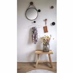 House Nordic Trapani wall mirror Round Black