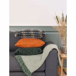 House Nordic 3961005 throw blanket 1300 x 1600 cm Cotton Green