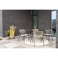House Nordic Menorca Indoor, Outdoor Floor mat Round Polyethylene terephthalate (PET) Sand