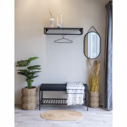 House Nordic 4001080 wall mirror Oval Black - Additional view 6