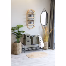House Nordic 4292200 shelve Floating shelf Wall mounted Rattan Natural - Additional view 4
