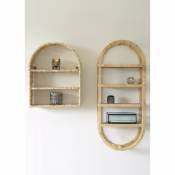 House Nordic 4292200 shelve Floating shelf Wall mounted Rattan Natural - Additional view 5