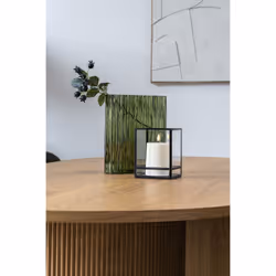 House Nordic Hurricane candle holder Glass, Metal Black - Additional view 2