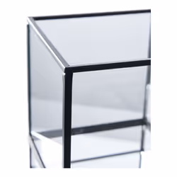 House Nordic Hurricane candle holder Glass, Metal Black - Additional view 4