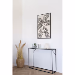 House Nordic Hurricane candle holder Glass, Metal Black - Additional view 5