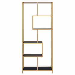 Actona 0000088159, Black, 5 shelves, Steel, 770 mm, 350 mm, 1850 mm