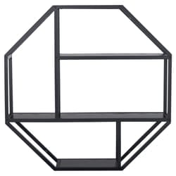 Actona Seaford Floating shelf Wall mounted Steel, Melamine Black