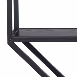Actona Seaford Floating shelf Wall mounted Steel, Melamine Black