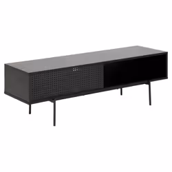 Actona Angus, Black, Rough melamine, Black, Steel, Powder coating, Matt