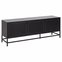 Actona Newcastle, 3 door(s), 2 shelves, Black, Steel, Black, Steel