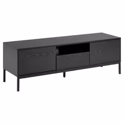 Actona Seaford, Black, Medium Density Fiberboard (MDF), Black, Steel, 1 drawer(s), Polyurethane (PU)