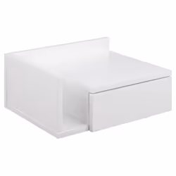 Actona Ashlan, Bedside table, White, 1 drawer(s), MDF, Metal, 1 shelves, 400 mm