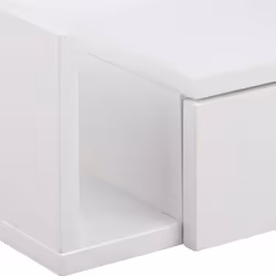 Actona Ashlan Bedside table 1 drawer(s) White