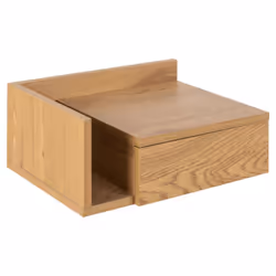 Actona Ashlan, Bedside table, Oak, 1 drawer(s), Metal, Oak, 1 shelves, 400 mm