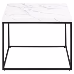 Actona Barossa, Coffee table, Square shape, 4 leg(s), White