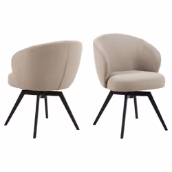 Actona Darlene, Padded seat, Fabric, Beige, Padded backrest, Fabric, Beige