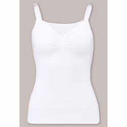Carriwell NURSING TOP WITH SHAPEWEAR, Tank top, Adult, Female, White, Monochromatic, S