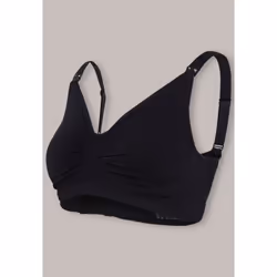 Carriwell Maternity & Nursing Bra with Carri-Gel Support, Maternity, Black, Underwire, Monochromatic, M, Female