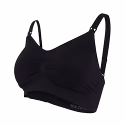 Carriwell Padded Maternity & Nursing Bra, Maternity, Black, Wirefree, Monochromatic, L, Female