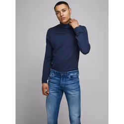 Jack & Jones 12157417, Adult, Blue, M, Cotton, Nylon, Viscose, Do not bleach, Do not tumble dry