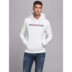 Jack & Jones 12137054, Adult, White, M, Cotton, Polyester, Do not bleach, Natural drying