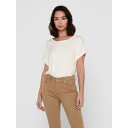 ONLY 15106662 T-shirt Round neckline Short sleeve Elastane, Polyester, Viscose