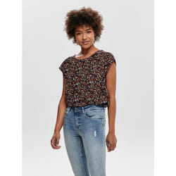 ONLY 15161116 Top (garment) Round neckline Short sleeve Elastane, Polyester
