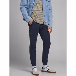 Jack & Jones 12169582, Cargo, Adult, Blue, Cotton, Elastane, Do not bleach, Do not dry-clean