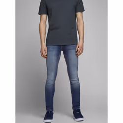 Jack & Jones 12166854, Blue, Jeans, Cotton, Elastane, Polyester, Do not bleach, Natural drying, Mild wash (40°C)