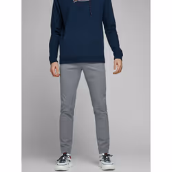 Jack & Jones 12169491, Chino, Adult, Grey, Elastane, Polyester, Viscose, Do not bleach, Natural drying