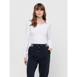ONLY 15204712 Top (garment) Round neckline Long sleeve Cotton, Elastane