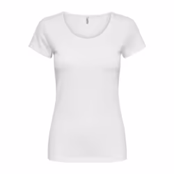 ONLY 15205059 T-shirt Jewel neckline Cotton, Elastane