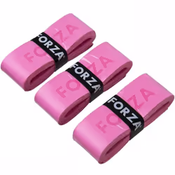 Forza Super Grip Badminton Racket Anti Slip Absorbent Tennis Replacement Tape - 3 Pcs, Pink
