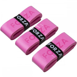 Forza Super Grip Badminton Racket Anti Slip Absorbent Tennis Replacement Tape - 3 Pcs, Pink
