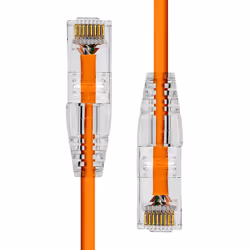 ProXtend Ultra Slim CAT6 U/UTP CU LSZH Ethernet Cable Orange 1.5M