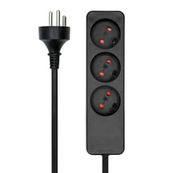 ProXtend Danish Power Strip 3-way 3M