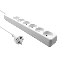 ProXtend Danish Power Strip 6-way 1M