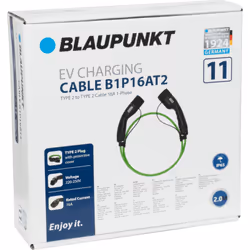 Blaupunkt B1P16AT1 electric vehicle charging cable Green Type 2 1 2 m