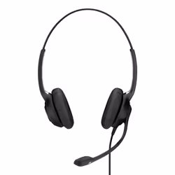 Wired. robust. double-sided USB headset with in-line call control and Certified for Microsoft Teams. Designed for contact cen ...