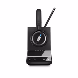 Single-sided. wireless DECT headset for UC professionals using PC/softphone. Super wideband audio and a unique two microphone ...