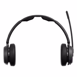 Double-sided Bluetooth® headset for the New Open Office. Combining EPOS BrainAdapt™ technology to reduce brain fatigue with i ...