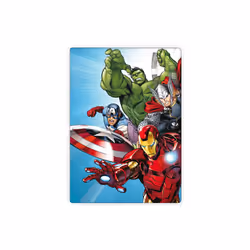 Marvel Avengers Fleece Throw Blanket 100 x 140 cm. Iron Man Thor Cap